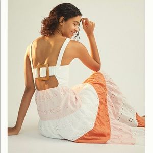 💥💥Host Pick 🌹🌹Anthropology Alston Eyelet Maxi Dress size 6 NWT